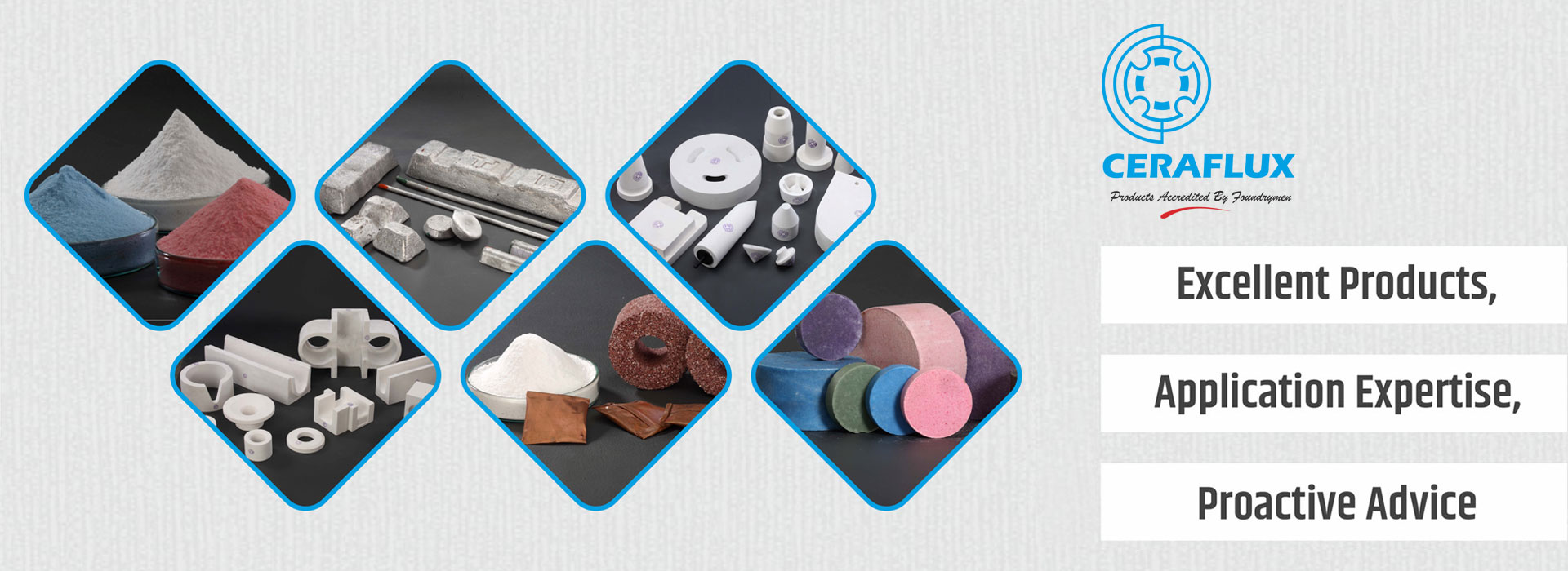 Foundry Fluxes, Degassers, Refractory Shapes, Die Coatings, Master Alloys Manufacturer, Supplier | Ceraflux, India